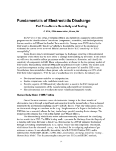 Basics of Electrostatic Discharge