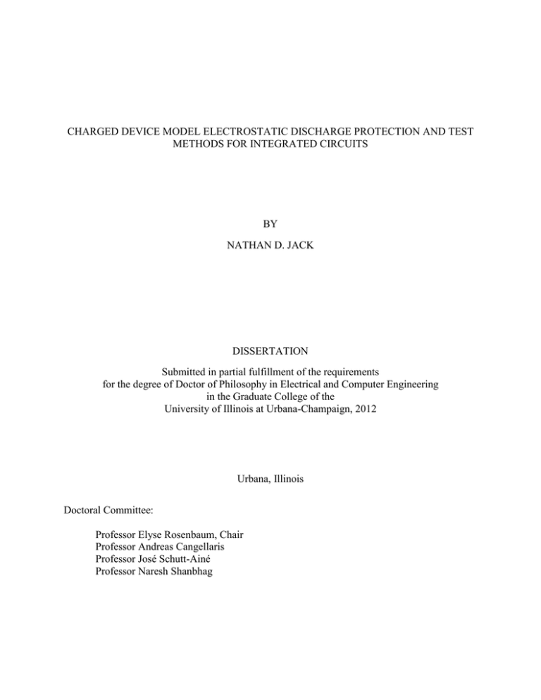 charged device model electrostatic discharge protection and