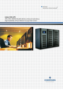 Liebert NXL UPS Brochure