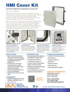 HMI Cover Kit - Allied Moulded Products, Inc.