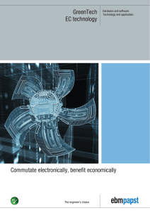 GreenTech EC technology Commutate electronically - ebm