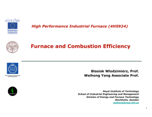 Furnace and Combustion Efficiency