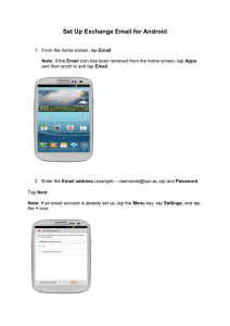 Set Up Exchange Email for Android