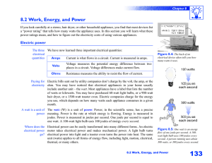 8.2 Work, Energy, and Power
