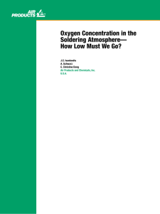 Oxygen Concentration in the Soldering Atmosphere— How Low