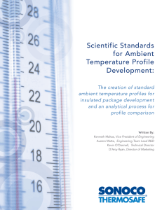 Scientific Standards for Ambient Temperature Profile