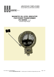 magnetic oil level indicator for power transformer ifg series