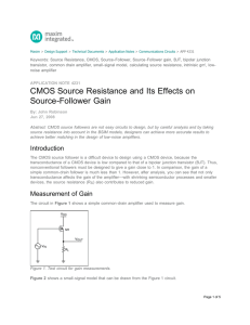 CMOS Source Resistance and Its Effects on Source