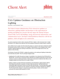 FAA Updates Guidance on Obstruction Lighting