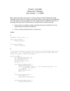 CS4410 - Fall 2008 Homework 3 Solution Due October 7, 11:59PM