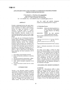 /spl mu/ transparent insulating channels as components for