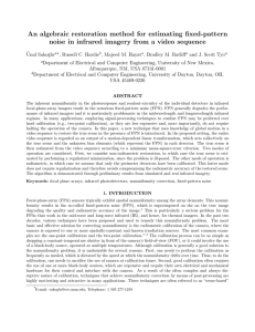 An algebraic restoration method for estimating fixed