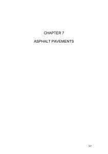 CHAPTER 7 ASPHALT PAVEMENTS