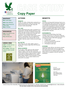 Copy Paper - American University