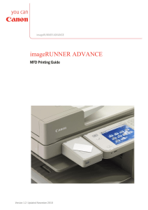 imageRUNNER Advance Print Guide