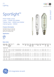 Sportlight™ - GE Lighting