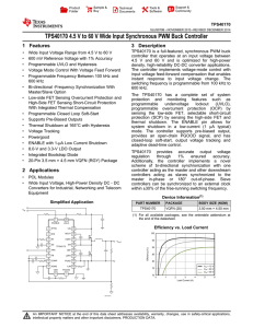 4.5 V to 60 V Wide-Input Synchronous PWM Buck Controller (Rev. B)