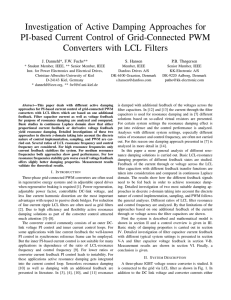Investigation of Active Damping Approaches for PI