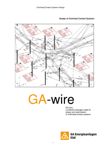 Design of Overhead Contact Systems GA