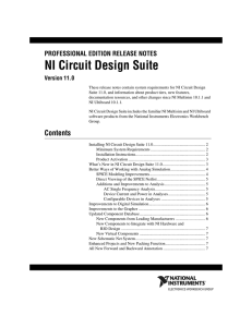 Archived: NI Circuit Design Suite Professional Edition Release Notes