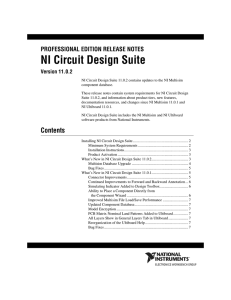 Archived: NI Circuit Design Suite Professional Edition Release Notes