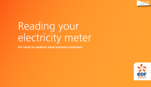 Reading your electricity meter