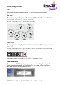 How to read your meter Gas