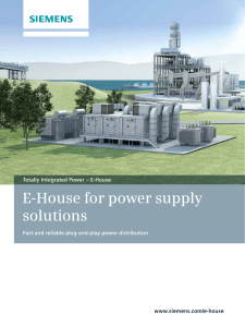 E-House for power supply solutions