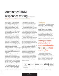 Automated RDM responder testing By SImoN NewtoN