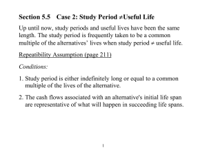Section 5.5 Case 2: Study Period ≠Useful Life