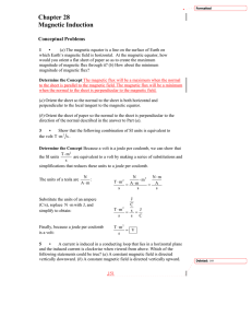 Chapter 28 Magnetic Induction