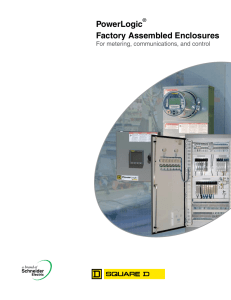 PowerLogic Factory Assembled Enclosures