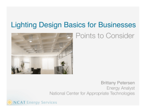 Lighting Design Basics for Businesses