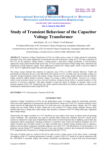 Study of Transient Behaviour of the Capacitor Voltage