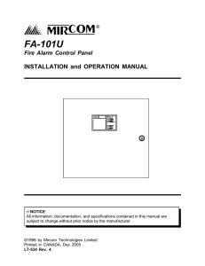 LT-534 FA-101U Installation and Operation Manual