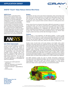 ANSYS Fluent Helps Reduce Vehicle Wind Noise