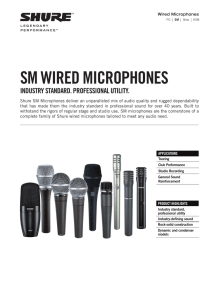 sm wired microphones