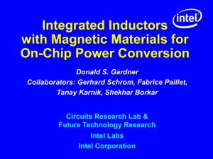 Integrated Inductors with Magnetic Materials for On-Chip