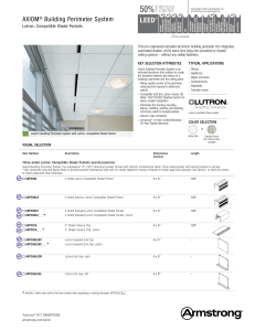 Data Page - Lutron Compatible Shade Pockets