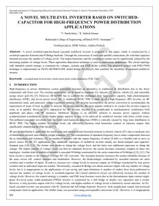 a novel multilevel inverter based on switched