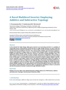 A Novel Multilevel Inverter Employing Additive and Subtractive