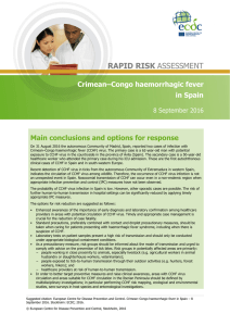 02-09-2016-RRA-CCHF Spain - European Centre for Disease