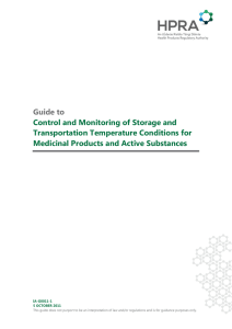Guide to Control and Monitoring of Storage and Transportation