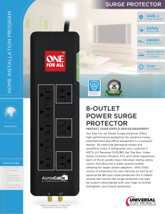 8-outlet power surge protector