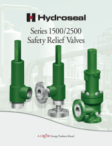 Safety Relief Valves - Series 1500/2500