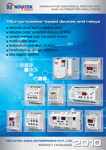 Microprocessor based devices and relays - Novatek