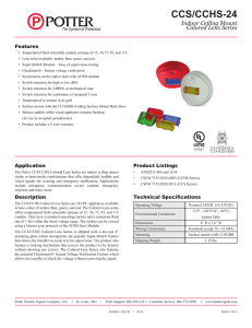 CCS/CCHS-24 - Potter Electric Signal Company, LLC