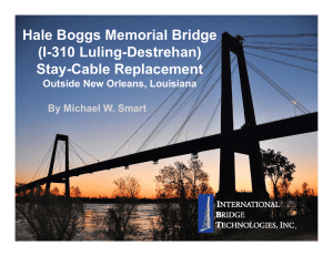 Hale Boggs Memorial Bridge (I-310 Luling-Destrehan) Stay
