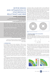 ROTOR DESIGN AND OPTIMIZATION OF SYNCHRONOUS