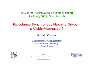 Reluctance Synchronous Machine Drives – a Viable